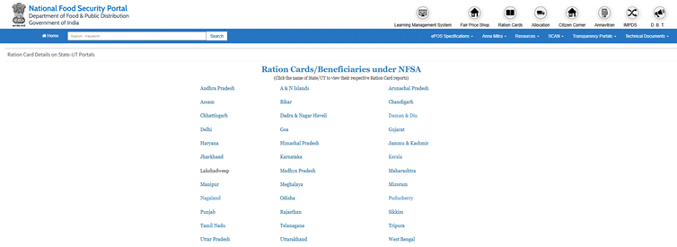 New Ration Card System
