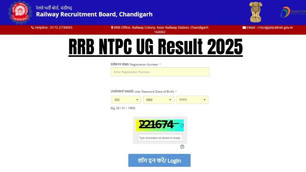 RRB NTPC UG Result 2025
