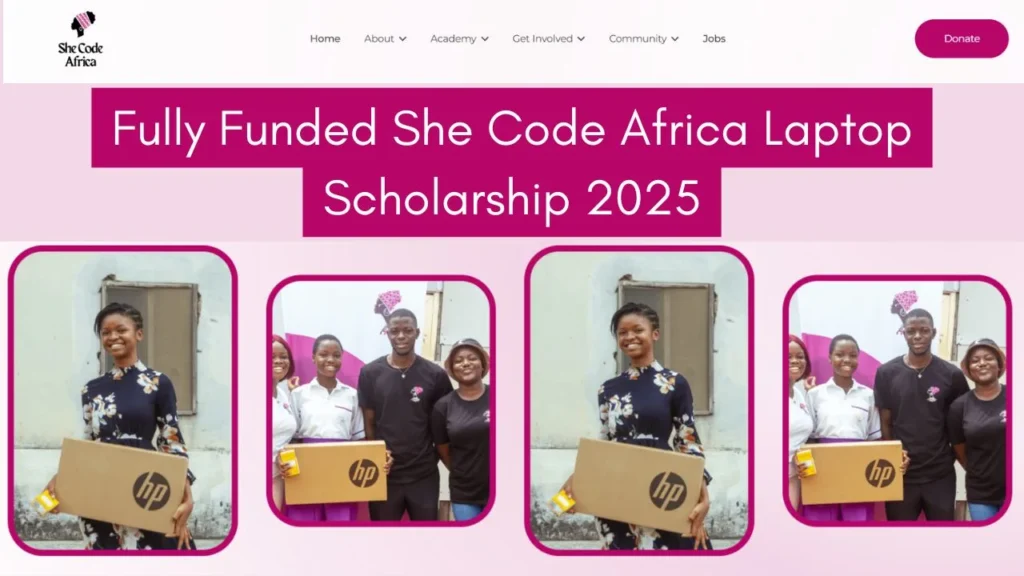 She Code Africa Laptop Scholarship 2025