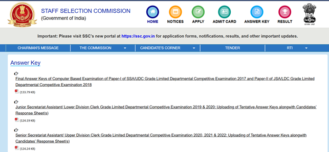 SSC CGL Tier 1 Answer Key 2025