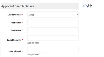 $1000 Alaska PFD Deposit October 2025
