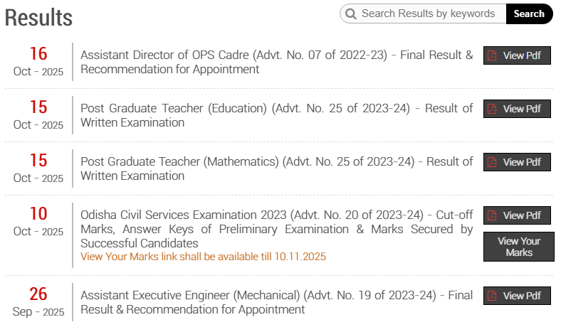 OPSC OCS Prelims Result 2025, Soon @opsc.gov.in: Check Cut Off Marks & Download Merit List PDF 4 image 173