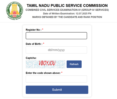 TNPSC Group 4 Result 2025 Declared: Check Marks, Rank & Counselling at tnpsc.gov.in 3 TNPSC Group 4 Result 2025