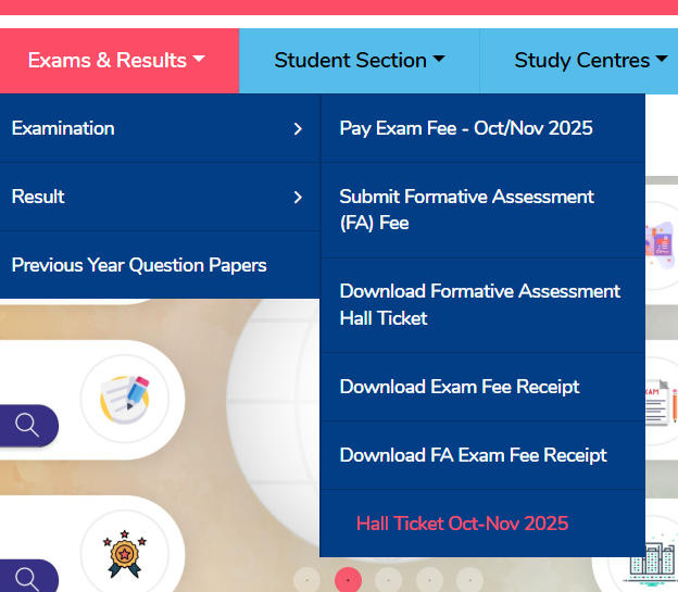NIOS Class 10th 12th Admit Card 2025 